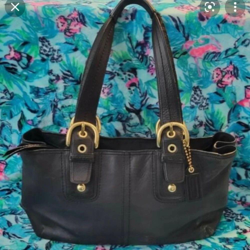 Coach Soho Black Leather Bag F0820-F11844 - Picture 8 of 13